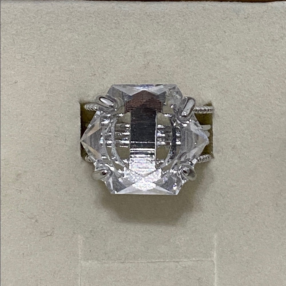 Star of David Clear Quartz Ring • Faceted Sacred Geometry • High-Clarity Crystal
